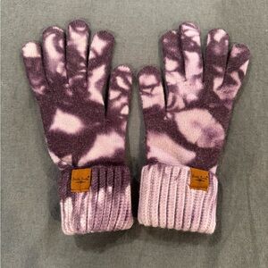 Purple Tie Gloves
